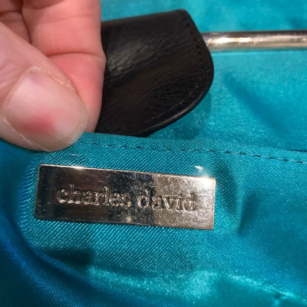 Classic Charles David Leather Structured Bag - image 8